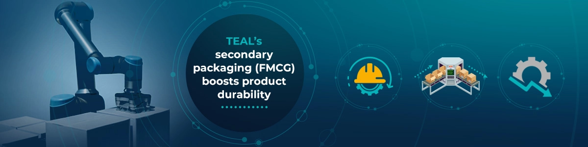 Teal Secondary Packaging (FMCG) Banner
